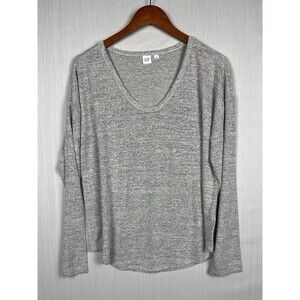 Cabincore Cozy Basic Long Sleeve Scoop Neck Tee Gap Softspun‎ Large